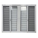 Ver imagem 4 de Janela Veneziana 6 Folhas com Tela Mosquiteira Linha 25 Branco 100x100