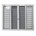 Ver imagem 3 de Janela Veneziana 6 Folhas com Tela Mosquiteira Linha 25 Branco 100x100