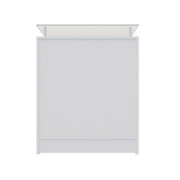 Balcão Simples Atendimento com Vidro Branco 110x87x38cm - Deep - 1
