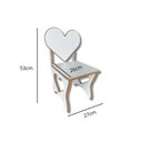 Ver imagem 3 de Cadeira Infantil Coração em Mdf