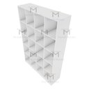 Ver imagem 5 de ARMÁRIO COLMEIA COMÉRCIO 5X4 M103.2021.B(CLOSET, LOJA) MUNDI MOVEIS