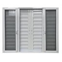 Ver imagem 5 de Janela Veneziana 6 Folhas com Tela Mosqueteira Linha 25 120x200 Branco Esquadrias Bergamo
