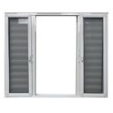 Ver imagem 6 de Janela Veneziana 6 Folhas com Tela Mosqueteira Linha 25 120x200 Branco Esquadrias Bergamo