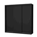 Ver imagem 2 de Guarda Roupa Clara 3 Portas sem Espelho Preto - Carioca