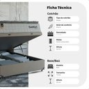 Ver imagem 3 de Cama Box Baú Viúva + Colchão Comfort Class Pillow Top Branco/suede Bege