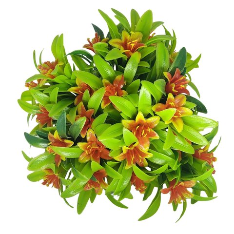 Buque de Hortênsia Artificial - Laranja