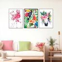 Ver imagem 1 de Kit 3 Quadros Decorativos Barcelona Moldura Preta 70x50cm
