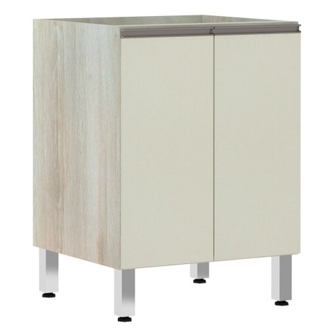 Balcão de Cozinha sem Tampo 60cm 2 Portas Luci Luciane Móveis