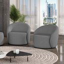 Ver imagem 2 de Poltrona Decorativa Orgânica Kit 2 Lua Linho Grafite D03 - D’Rossi