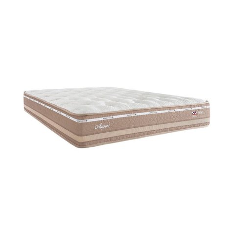 Colchão Molas Maxspring Angres Casal 138x28x188 Branco/Bege Herval
