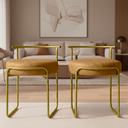 Ver imagem 1 de Kit 2 Banqueta Decorativa Sala Área Gourmet Puff Ferro Facto:caramelo