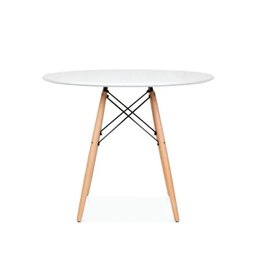 Mesa Eames Redonda 90cm Prizi - Branca - 1