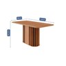 Mesa para Sala de Jantar Julieta 160 Cm sem Vidro - 4