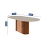 Mesa para Sala de Jantar Julieta 210 Cm Oval - 4