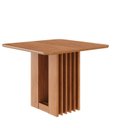 Ver imagem 2 de Mesa para Sala de Jantar Ariela 0,95x0,95 sem Vidro Marrom/Cinamomo