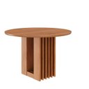 Ver imagem 2 de Mesa para Sala de Jantar Ariela Redonda 109 cm sem Vidro Marrom/Cinamomo