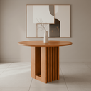 Ver imagem 1 de Mesa para Sala de Jantar Ariela Redonda 109 cm sem Vidro Marrom/Cinamomo