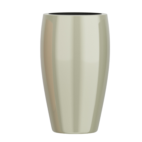 Vaso de Fibra de Vidro Atenas g 90cm Vitrificado Grande Champagne Brilhante