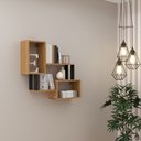 Ver imagem 1 de Nichos Decorativos 81,5cm Estilo Industrial F25 Pradel Móveis Pradel F25