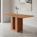 Ver imagem 1 de Mesa para Sala de Jantar Ariela 160 cm sem Vidro Marrom/Cinamomo