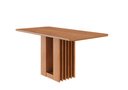 Ver imagem 2 de Mesa para Sala de Jantar Ariela 160 cm sem Vidro Marrom/Cinamomo