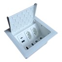 Ver imagem 2 de Caixa Embutir 2 Tomadas 1 Hdmi 2 Rj45 1 Usb Dados 2 Usb Charger Qtmov Caixa de Embutir Móveis Escrit