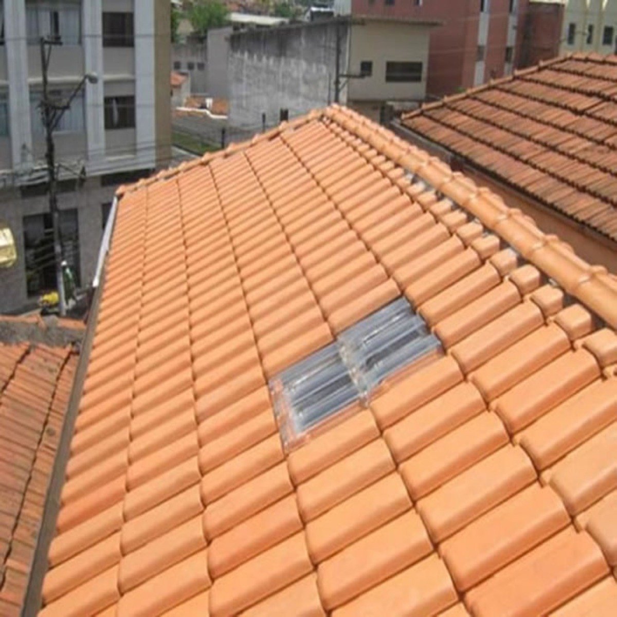 Telha Plan Mineira Policarbonato Transparente 10 Peças Plastelha Telha Transparente Policarbonato, T - 6