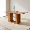Ver imagem 1 de Mesa para Sala de Jantar Ariela 180 cm sem Vidro Marrom/Cinamomo