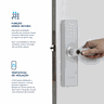 Fechadura Digital de Embutir Esf-de2000b Elsys Prata - 4