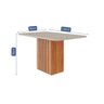 Mesa para Sala de Jantar Ana 130cm X 80cm - 3