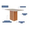 Mesa para Sala de Jantar Ana 130cm X 80cm - 4