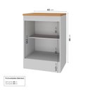 Ver imagem 3 de Balcão Planejado 1 Porta 60cm com Tampo Soho CabeCasa MadeiraOriginals Branco/Azul