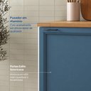 Ver imagem 5 de Balcão Planejado 1 Porta 60cm com Tampo Soho CabeCasa MadeiraOriginals Branco/Azul