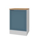 Ver imagem 2 de Balcão Planejado 1 Porta 60cm com Tampo Soho CabeCasa MadeiraOriginals Branco/Azul
