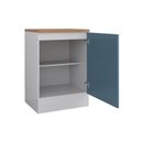Ver imagem 4 de Balcão Planejado 1 Porta 60cm com Tampo Soho CabeCasa MadeiraOriginals Branco/Azul