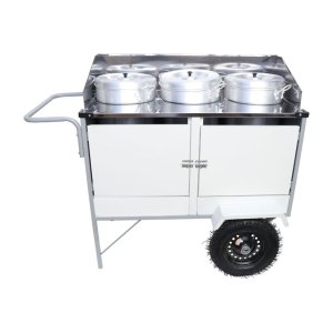 Carrinho de Caldo e Sopas com Guarda Sol e Rodas Pneumáticas Cefaz