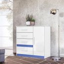 Ver mais imagens de Cômoda Sapateira Infantil Vênus Branco Flex - Moval