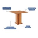 Ver imagem 4 de Mesa para Sala de Jantar Sophia 0,95cm x 0,95 sem Vidro Marrom/Cinamomo