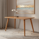 Ver imagem 1 de Mesa para Sala de Jantar Adele 130 cm sem Vidro Marrom/Madeira/Cinamomo