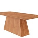 Ver imagem 2 de Mesa para Sala de Jantar Helena D 210 cm sem Vidro Marrom/Cinamomo