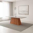 Ver imagem 1 de Mesa para Sala de Jantar Helena D 210 cm Marrom/Cinamomo/Offwhite