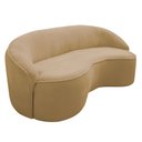 Ver imagem 5 de Sofá Curvo Montserrat 210cm 03 Lugares Bouclé Camel - Nexta Casa