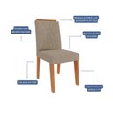 Ver imagem 2 de Jogo 02 Cadeiras para Sala de Jantar Nicole