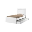 Ver imagem 1 de Cama Solteiro com Auxiliar Retrátil Acompanha 2 Colchões D33 Solteiro Estrutura Resistente:Branco