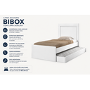 Ver imagem 3 de Cama Solteiro com Auxiliar Retrátil Acompanha 2 Colchões D33 Solteiro Estrutura Resistente:Branco