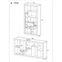 Ver imagem 2 de Estante para Livros Organizadora Multiuso Com 8 Nichos: Amêndoa