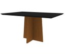 Ver imagem 1 de Mesa Ana 120x80 - Ipê / Preto