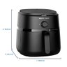 Fritadeira Air Fryer 6,2l Serie 1000 Philips Walita - Na130/00 Preto 110 Volts - 6