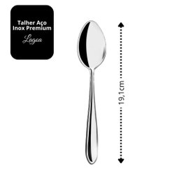 Jogo 6 Colheres de Mesa Aço Inox Premium Design Lagoa Clássico - Tuut - 4