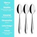 Ver imagem 6 de Jogo 6 Colheres de Mesa Aço Inox Premium Design Lagoa Clássico - Tuut